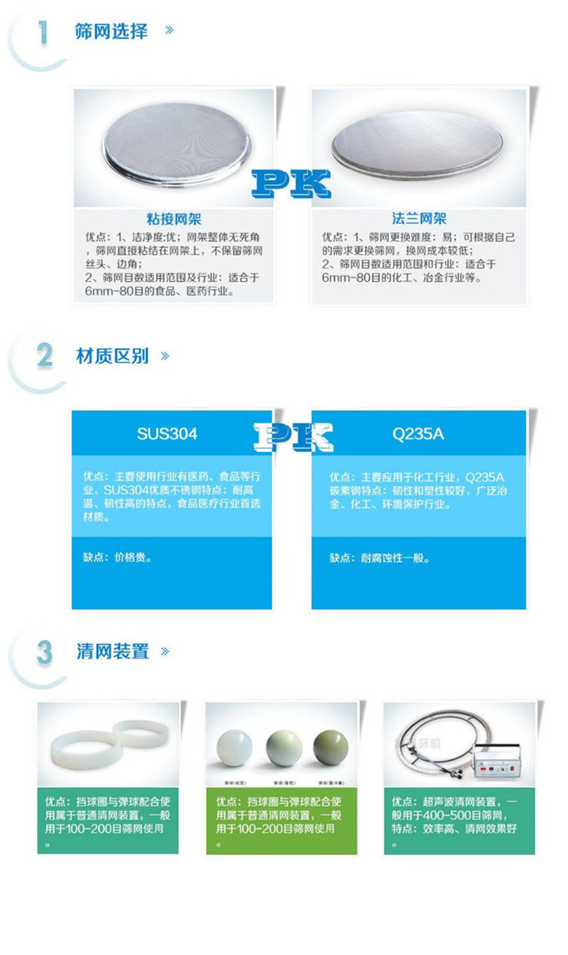 食品行业对振动筛材质的要求